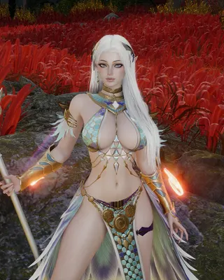White hair elf