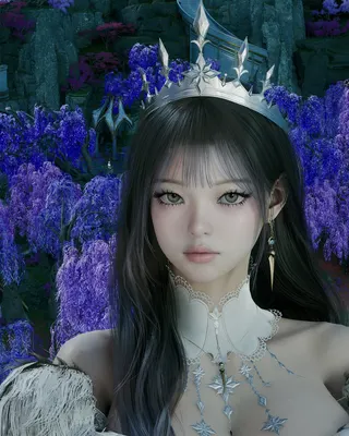 Black Hair Asian Beauty