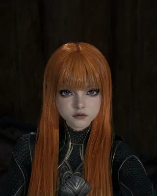 Red haired gamer girl