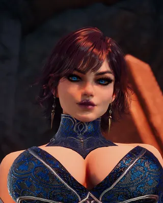 Blue dress