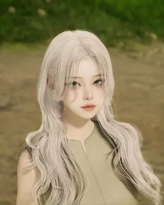 White Haired Style