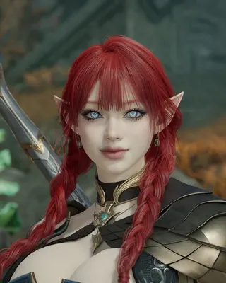Cool Redheaded Elf Beauty