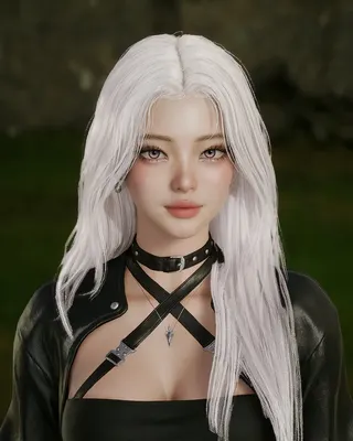 white hair