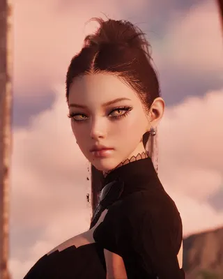 Black Cat  Sexy Ponytail Hairstyle